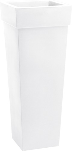 Vaso quadrato alto - , resina