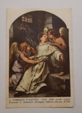 raro Santino Holy Card - San Tommaso D'Aquino - Convento di San Domenico Bologna