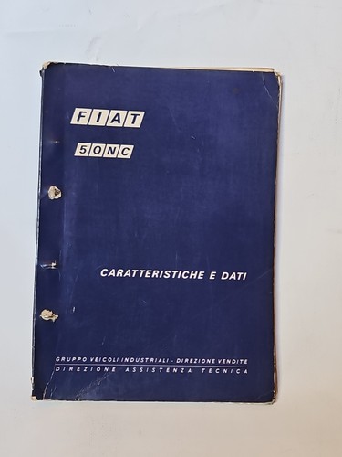 1972 fiat 50nc catalogo - 1972,