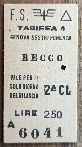 1974 recco ferrovie dello - recco,