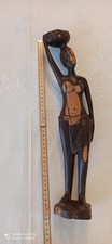 Arte tribale Africana - Scultura in Ebano - Amuleto Donna Portafortuna