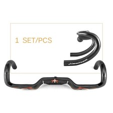 Per JIMAITEAM 420mm Fibra di Carbonio Strada Ciclocross Bici Drop Manubrio Corsa