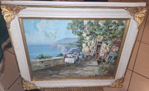 Dipinto olio tavola - dipinto, ad