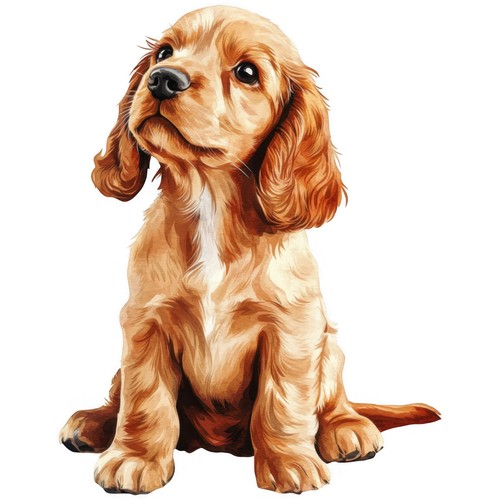 Set adesivi cocker spaniel - 5,
