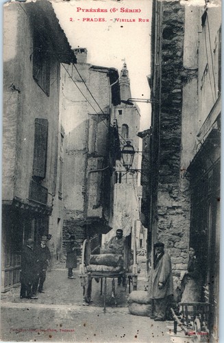 Cpa prades vielle rue - 66,