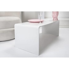 White Plexiglass Bedside Table