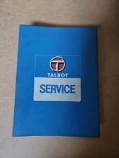 Manuale Di Riparazioni Talbot Horizon Vintage Officina Originale 