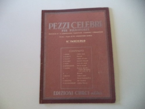 Spartito pezzi celebri - spartito,
