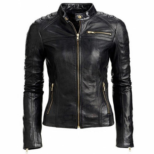 Donna pelle giacca classica - giacca,