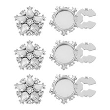 Copri Bottoni Con Strass, 6Pz