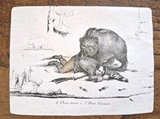 CACCIA ALL’ORSO Litografia