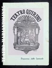 BONAVENTURA VETERINARIO PER FORZA di STO programma TEATRO QUIRINO 1949