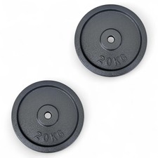 2 X Disco Ghisa Nero 20 Kg