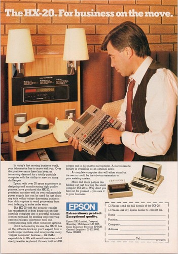 Epson vintage stampa - epson, hx-20