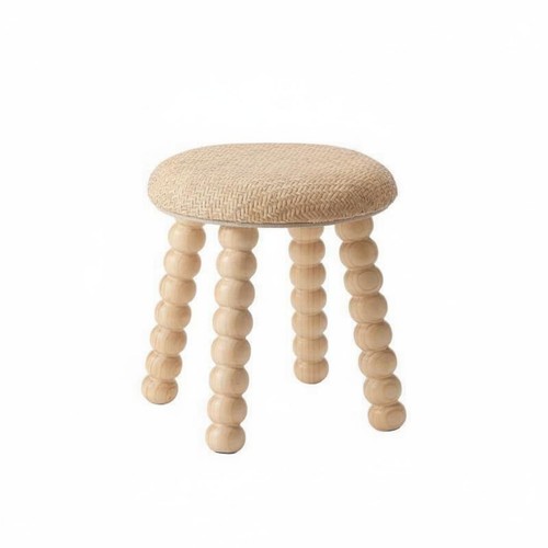 Sgabello rotondo legno - in,