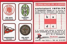 FIGURINA CALCIATORI PANINI 1972/73 - NUOVA - N.569 COPPA - RED BOYS/..