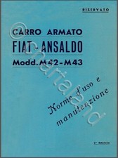 CARRO ARMATO ANSALDO M14 M15 M42 M75 M42 M43 1944 2a Ed Manuale DVD