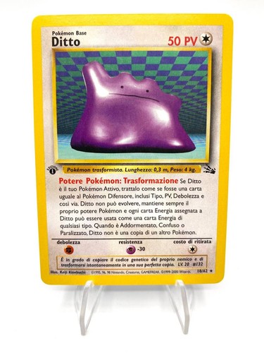 Carta pokémon ditto set - ditto,