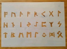 A4 VIKING RUNE ALFABETO