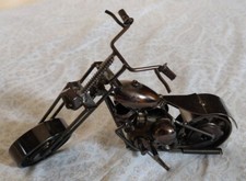 Scultura Artigianale Moto motocicletta costruita con metallo ferro alluminio 