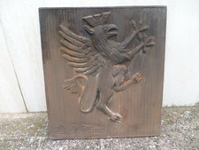 Targa piastra da camino in ghisa logo Provincia di Perugia Bastia F.Mizza Umbria