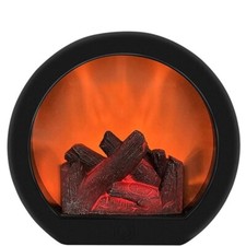 Lanterna Lampada da Tavolo LED Finto Camino Decorazione e Addobbo