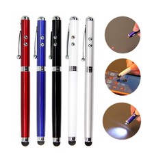 PUNTATORE LASER 4in1 PENNA A SFERA TORCIA LED TOUCH SCREEN BATTERIE INCLUSE