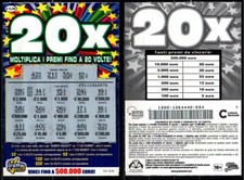 Gratta e vinci da € 5,00 - 20 X moltiplica i premi fino a 20 volte!