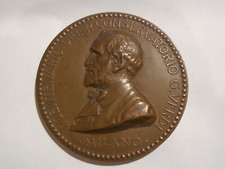 médaille centenaire conservatoire Giuseppe Verdi 1908 graveur Pogliaghi 56 mm