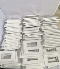 ELEGRP Piatti da Parete Decorativi Senza Viti Bianco Opaco 1 Banda Standard Confezione da 100,