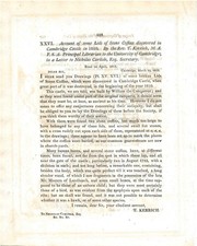 Account of some lids of stone coffins discovered n Cambridge Castle in 1810