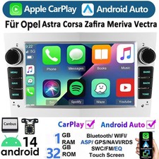 Per Opel Corsa C/D Zafira B Astra G H Android14 Apple Carplay autoradio GPS NAVI