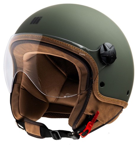 Casco jet motocubo - motocubo, verde