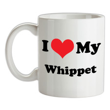 I Love My Whippet Mug - Cane -