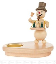 Porta Tealight Pupazzo di Neve