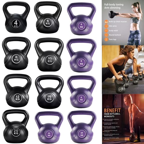 Set kettlebell ghisa - kettlebell, rivestita