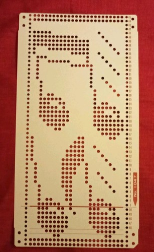 Una scheda perforata - , set