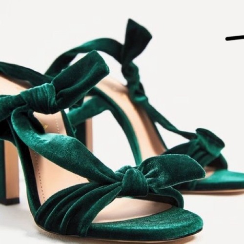 Zara sandali con fiocco - zara, in