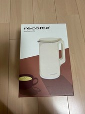 Pentola da cucina automatica Recolte RSY-2 panna bianca zuppiera AC100V 600 ml mai usata