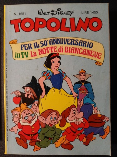 Topolino 1651 edizioni - topolino, nr.1651