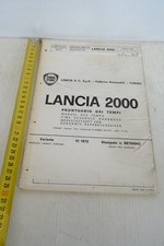Lancia 2000 prontuario dei tempi 1972