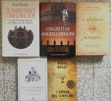 DRUIDI-MASSONERIA-TEMPLARI-ILLUMINATI Lotto di 5 libri