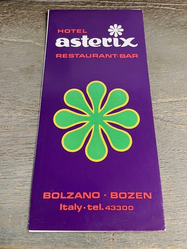 Vintage retrò asterix hotel - vintage,