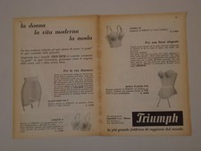 advertising Pubblicità 1958 TRIUMPH GUEPIERE/REGGISENO UNDINA/BUSTINO