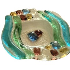 Portacenere Vetro Murano, Vintage,Deliziosa Forma E Ottima Cromia .