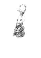 Charm panda A10 peltro montato