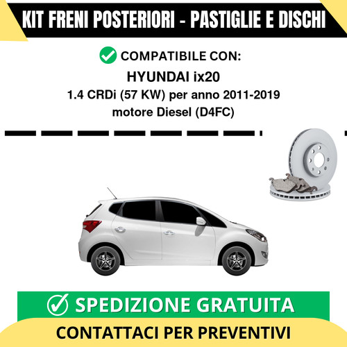 Kit freni posteriori per - kit,