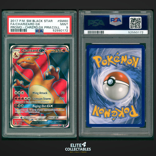 Charizard sm60 psa 9 - charizard,