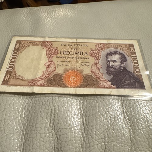 10000 lire michelangelo - michelangelo, 1970