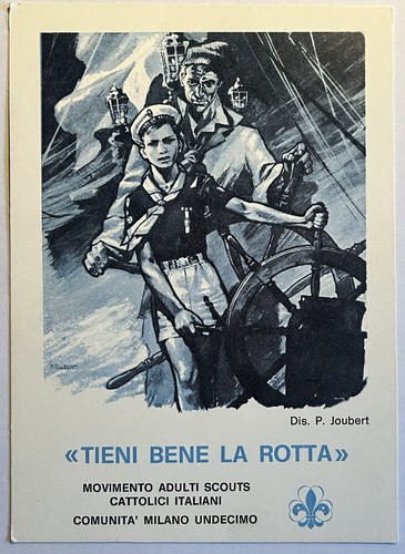 Scout masci cartolina - cartolina, tieni